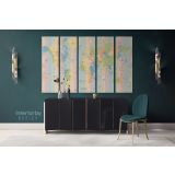 Highly Detailed Official Political World Map Canvas World Atlas Time Zone Map wall Canvas Wall Art - Image 5