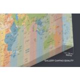 Highly Detailed Official Political World Map Canvas World Atlas Time Zone Map wall Canvas Wall Art - Image 6