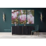 Pink Magnolia Flower wall art Floral Wall Art Magnolia Flower Canvas Wall Art - Image 3