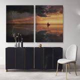 Boat Scenery wall art Posters on Canvas Wall Art - Image 2