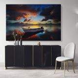 Boat Scenery wall art on Canvas Wall Art