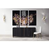Mamba Mentality Basketball Player Kobe Bryant Canvas Wall Art - Image 3