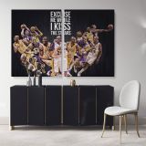Mamba Mentality Basketball Player Kobe Bryant Canvas Wall Art - Image 2