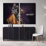 Mamba Mentality Kobe Bryant Basketball Player Canvas Wall Art - Image 2