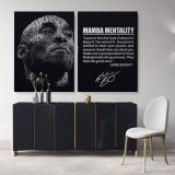 Mamba Mentality Motivational Quotes Kobe Bryant Basketball Player Canvas Wall Art - Image 2