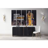 Kobe Bryant Last Game Basketball Player Mamba Mentality Motivational Quotes Canvas Wall Art - Image 5