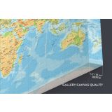 Official Giant World Map Atlas Geography Political Canvas Wall Art - Image 6