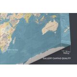 Official Giant World Map Atlas Geography Political Canvas Wall Art - Image 6