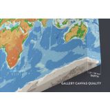 Modern Water Color World Map Canvas Wall Art - Image 6