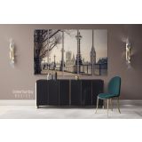 Landscape London City Big Ben Clock Tower Canvas Wall Art - Image 5