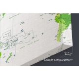 Modern Official World Map Atlas Geography Political Green Canvas Wall Art - Image 6