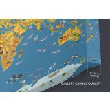 Amazing Animal World Map Canvas Kids Nursery World Animals For Canvas Wall Art - Image 6