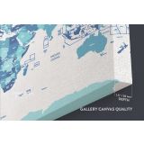 Detailed Official World Map Atlas Geography Political Canvas Wall Art - Image 6