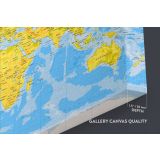 World Map Canvas Detailed Official Atlas Geography Political wall art Decor Canvas Wall Art - Image 6