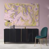 Marble Art Rose Gold Marble Abstract Art Large Marble Canvas Wall Art