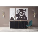 Large Banksy DJ Monkey Gorilla Chimp Canvas Wall Art - Image 3