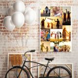 Personalised Collage Canvas Different Sizes Custom Photo Canvas Montage Framed Print Poster - Image 4