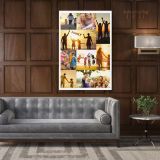 Personalised Collage Canvas Different Sizes Custom Photo Canvas Montage Framed Print Poster - Image 5