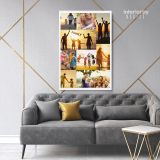 Personalised Collage Canvas Different Sizes Custom Photo Canvas Montage Framed Print Poster - Image 6