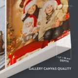 Christmas Gift Personalised 4 Images Collage Canvas Different Sizes Custom Photo Frame - Image 4