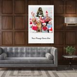 Christmas Gift Personalised 5 Images Collage Canvas Different Sizes Custom Photo - Image 5