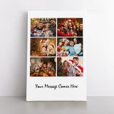 Christmas Gift Personalised 6 Images Collage Canvas Different Sizes Custom Photo For - Image 2