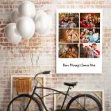 Christmas Gift Personalised 6 Images Collage Canvas Different Sizes Custom Photo For - Image 3