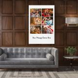 Christmas Gift Personalised 6 Images Collage Canvas Different Sizes Custom Photo For - Image 4