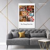 Christmas Gift Personalised 6 Images Collage Canvas Different Sizes Custom Photo For - Image 7