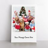 Personalised Canvas Gift for Christmas Custom Canvas Photo with your message For Christmas Gift - Image 2