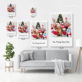 Personalised Canvas Gift for Christmas Custom Canvas Photo with your message For Christmas Gift - Image 6