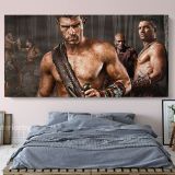 Panoramic Canvas Spartacus Movie Wall Arts Framed Print Poster Kids Gaming Zone