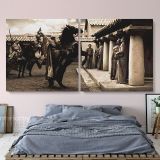 Panoramic Canvas Spartacus Movie Wall Art Framed Print Poster Kids Gaming Zone - Image 2