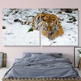 Panoramic Large Tiger Canvas Photography Photo Print Poster Wall Artwork - Image 2