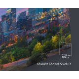 Denver City Skyline Sunrise Canvas with Frame Rolled Canvas Wall Murals - Image 6
