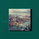 Thames River England Photography Poster Print Canvas with Frame - Image 2