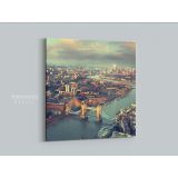 Thames River England Photography Poster Print Canvas with Frame - Image 5