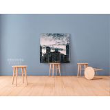 Modern Photography New York Sunset Poster Print Canvas with Frame - Image 4