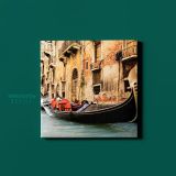 Iconic Italy Honeymoon Charme Poster Print Canvas with Frame - Image 2