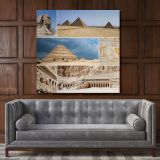 Mortuary Temple Hatshepsut Egypt Poster Print Canvas with Frame