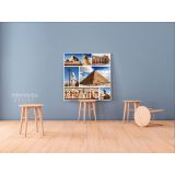 Ancient Egypt Civilization Collage Poster Print Canvas with Frame - Image 4