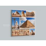 Ancient Egypt Civilization Collage Poster Print Canvas with Frame - Image 5