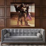 Transformer Robot Sword Kids Gamer Wall Art Modern Abstract Gaming Zone Canvas Wall Art