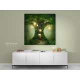 Enchanted Dark Forest Tree of Life Fantasy Wall Art Canvas with Frame - Image 5