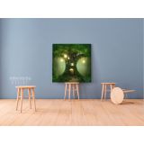 Enchanted Dark Forest Tree of Life Fantasy Wall Art Canvas with Frame - Image 4