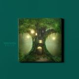 Enchanted Dark Forest Tree of Life Fantasy Wall Art Canvas with Frame - Image 2