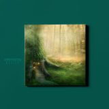 Fantasy Tree House Sunlight Wall Art Canvas with Frame - Image 2