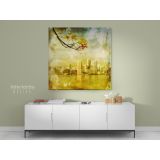 New York Los Angeles Miami Grunge City Maple Leaf Canvas - Image 5