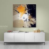 Modern wall art Women Watercolor Canvas Wall Art - Image 2