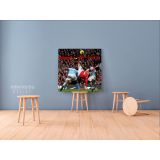 Wayne Rooney Poster Overhead Kick Soccer Player Sports Canvas with Frame - Image 4